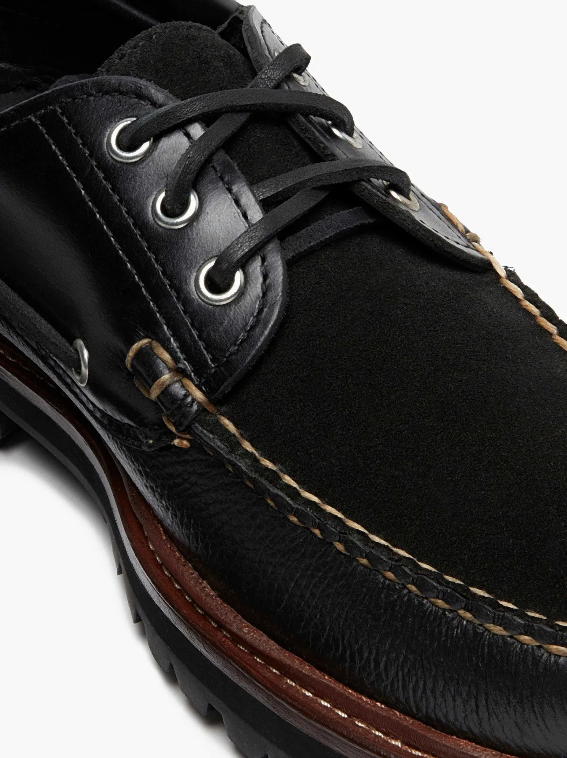G.H.BASS 1876 Camp Moc Black Fashion