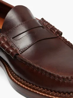 G.H.BASS 1876 Weejuns Larson Penny Loafers Brown Best
