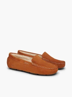 G.H.BASS Buffalo Moccasin Slippers Chestnut Tan Online