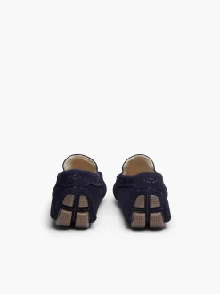 G.H.BASS Buffalo Moccasin Slippers Navy Flash Sale