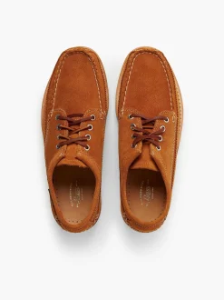 G.H.BASS Camp Moc Iii Lyndon 4-Eye Moccasin Tan Suede Cheap