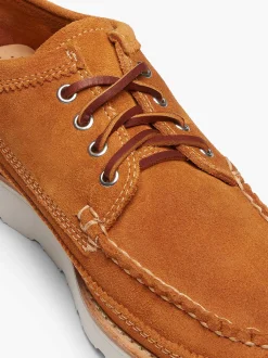 G.H.BASS Camp Moc Iii Lyndon 4-Eye Moccasin Tan Suede Cheap