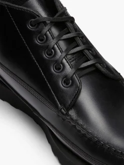 G.H.BASS Camp Moc Iii Ranger Boots Black Fashion