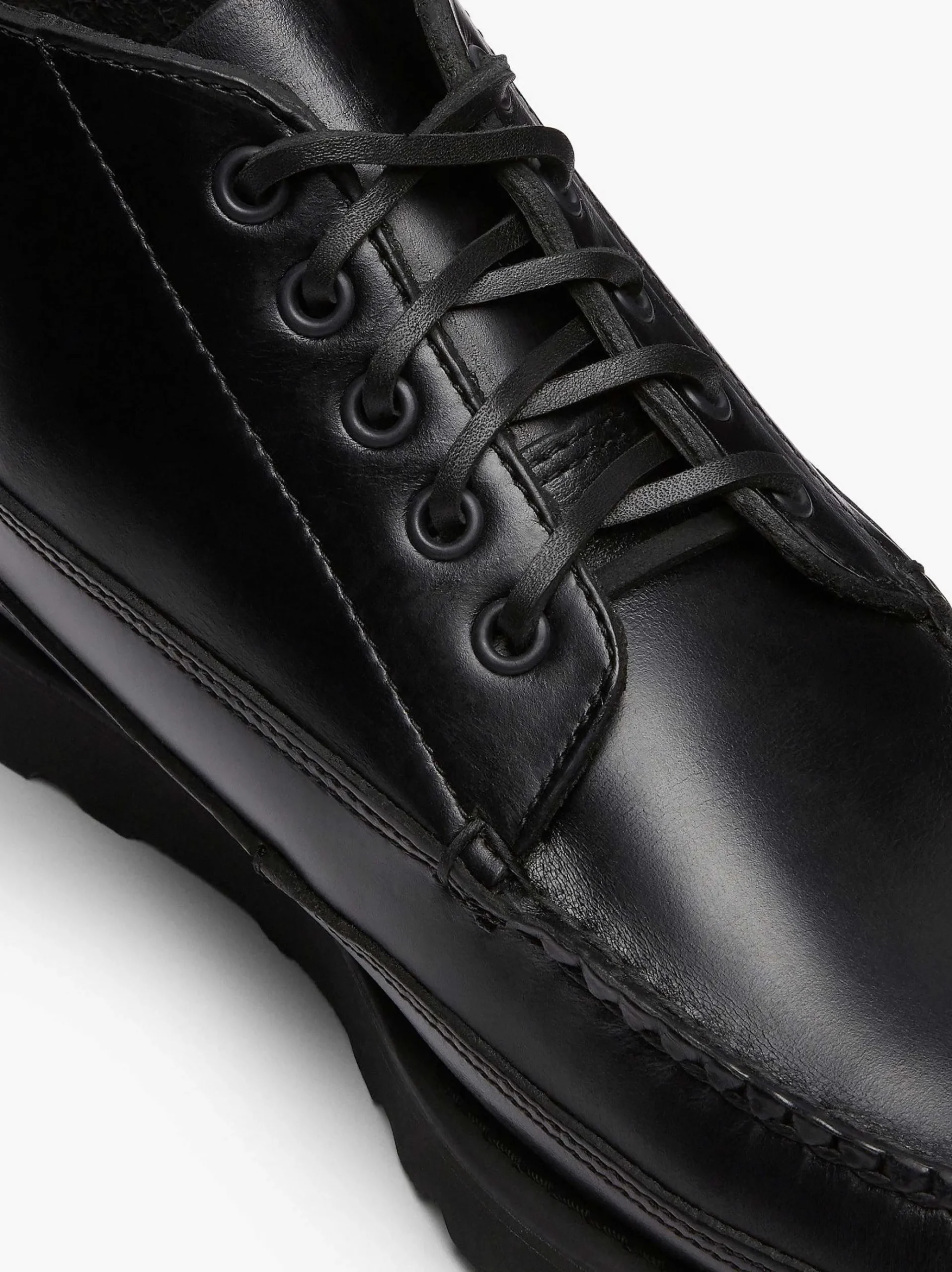 G.H.BASS Camp Moc Iii Ranger Boots Black Fashion