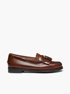 G.H.BASS Easy Weejuns Esther Kiltie Tassel Loafers Cognac Outlet