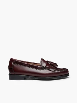 G.H.BASS Easy Weejuns Esther Kiltie Tassel Loafers Wine Cheap