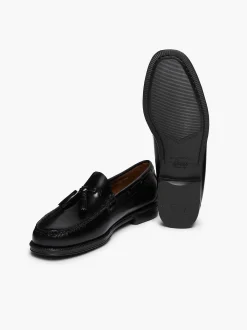 G.H.BASS Easy Weejuns Larkin Tassel Loafers Black Clearance