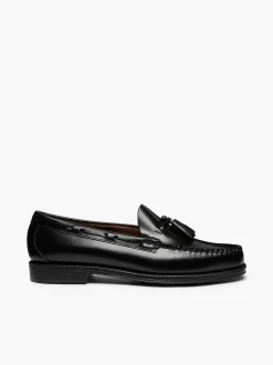 G.H.BASS Easy Weejuns Larkin Tassel Loafers Black Clearance
