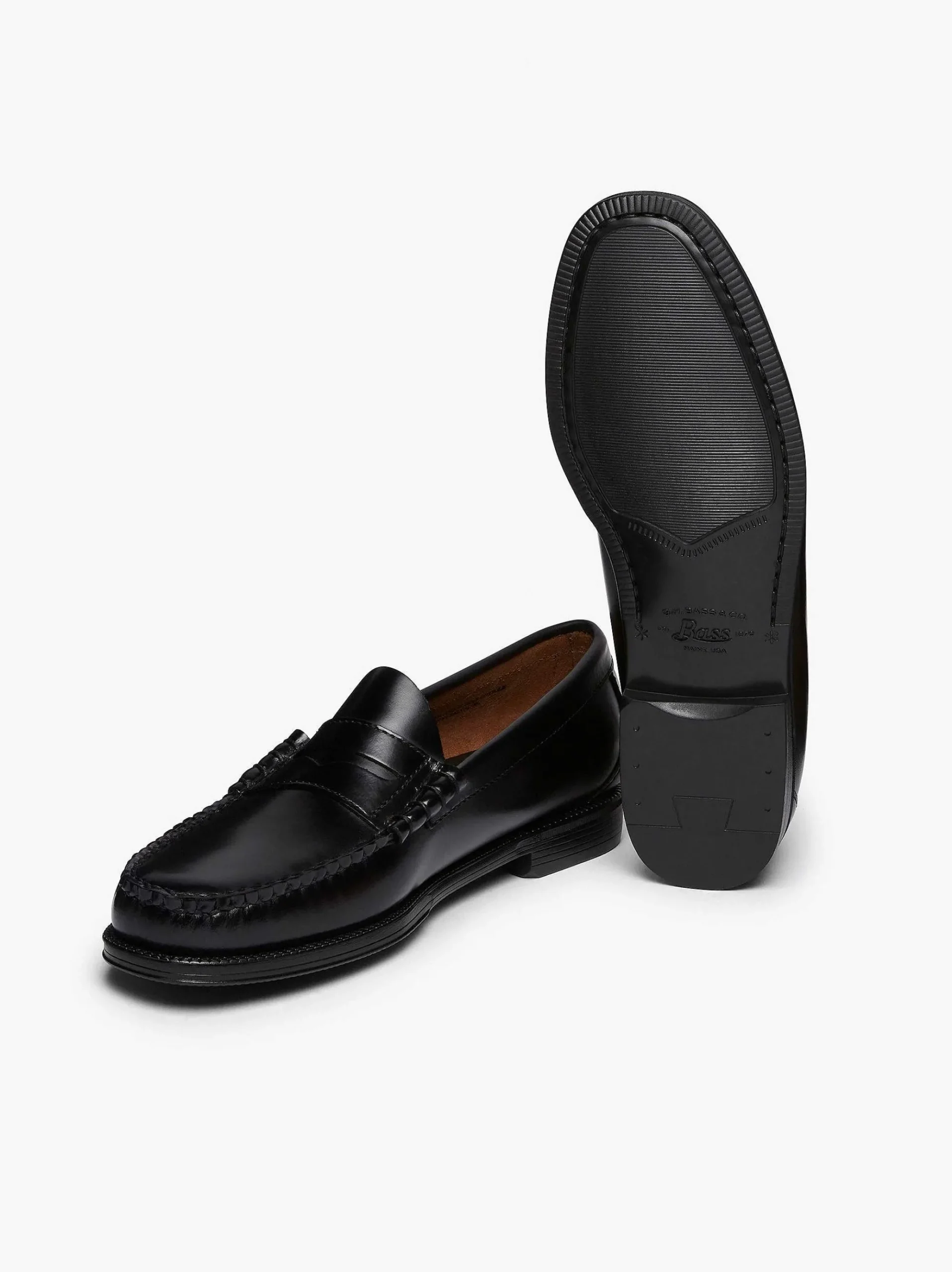 G.H.BASS Easy Weejuns Larson Penny Loafers Black Store