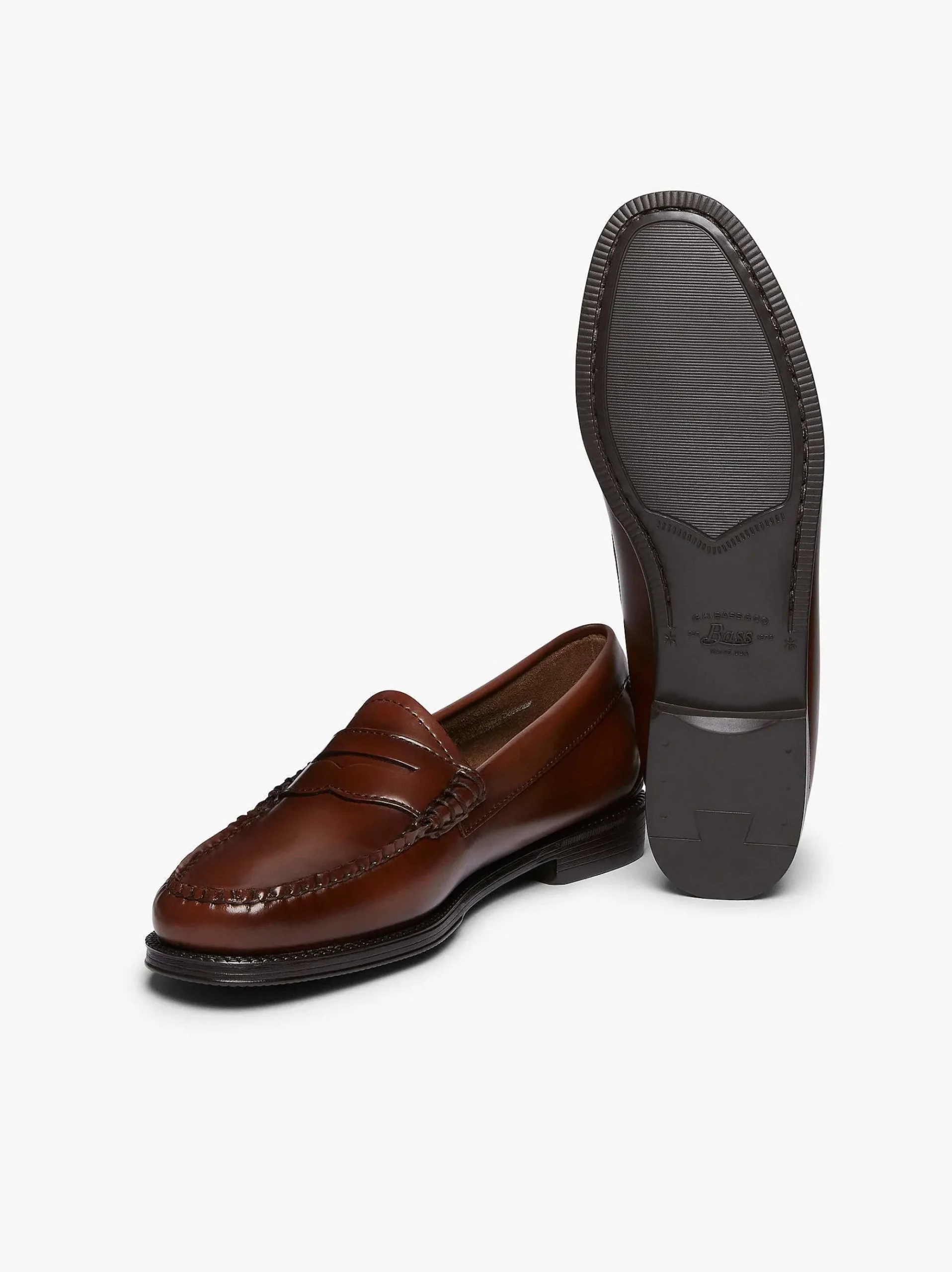 G.H.BASS Easy Weejuns Penny Loafers Cognac Cheap