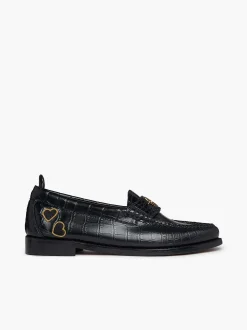 G.H.BASS Fred Perry X Amy Winehouse Weejuns Penny Black Hot