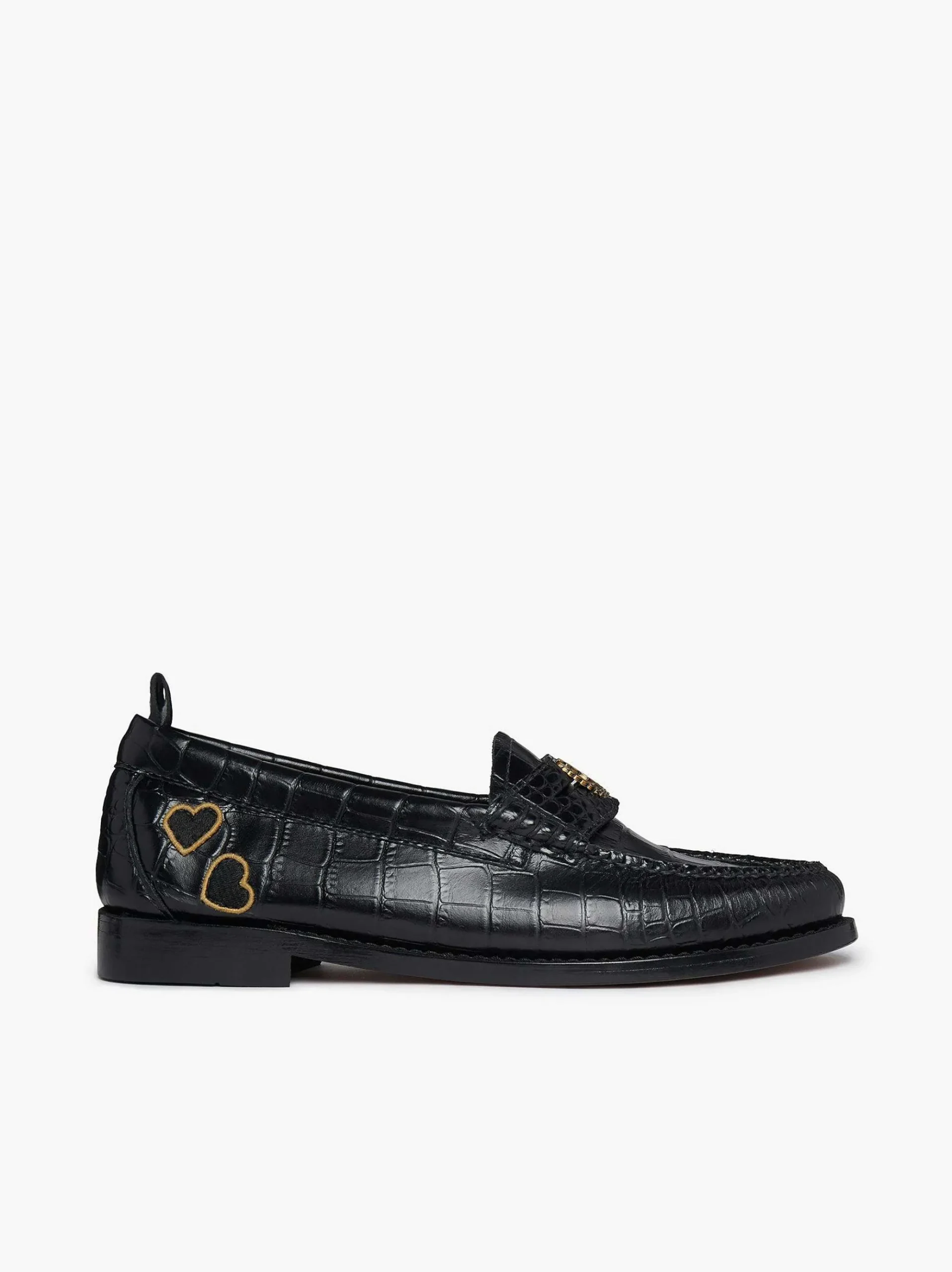 G.H.BASS Fred Perry X Amy Winehouse Weejuns Penny Black Hot