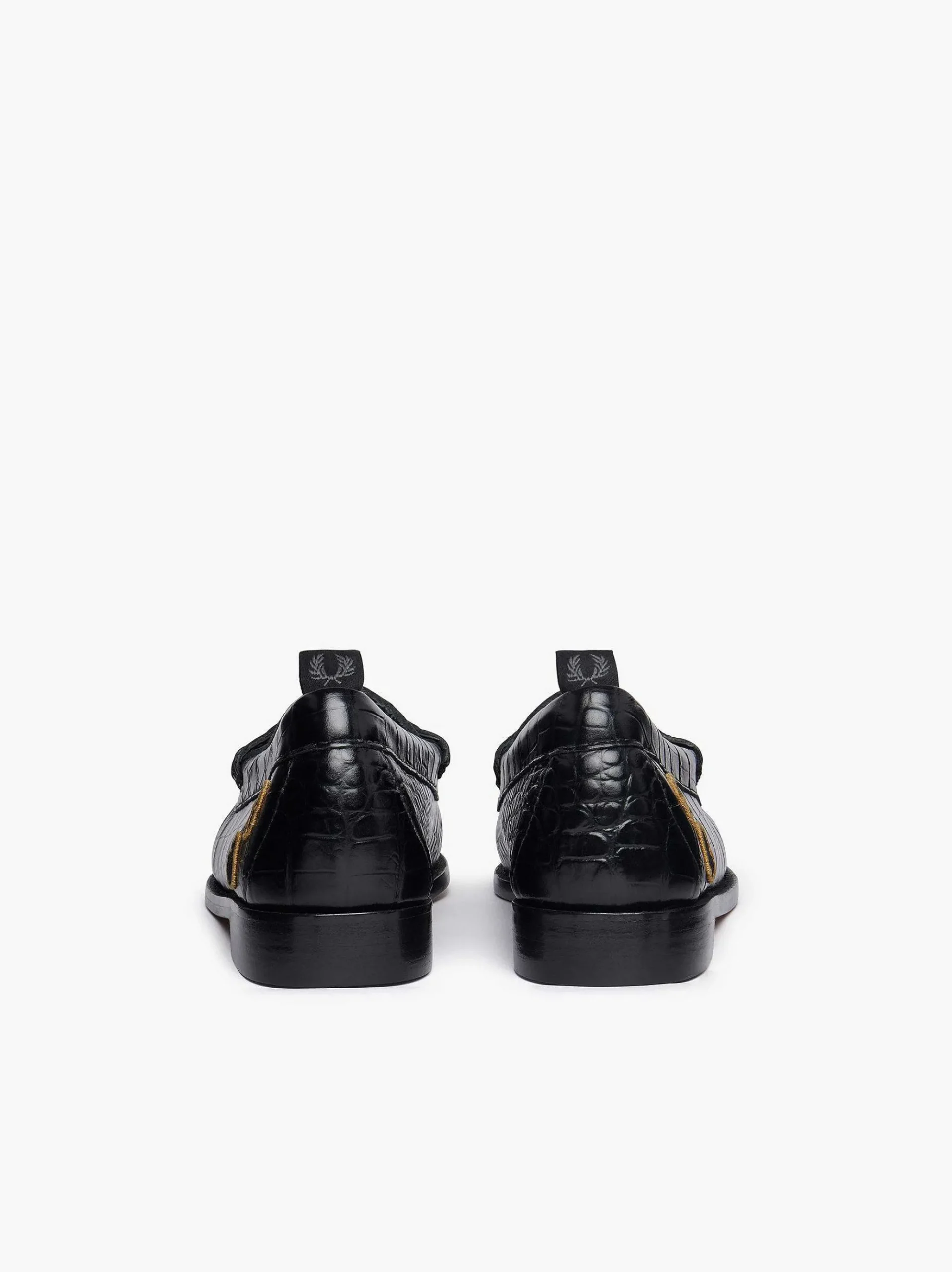 G.H.BASS Fred Perry X Amy Winehouse Weejuns Penny Black Hot
