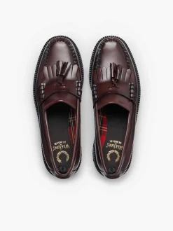 G.H.BASS X Fred Perry Weejuns 90S Layton Tassel Loafers Wine Cheap