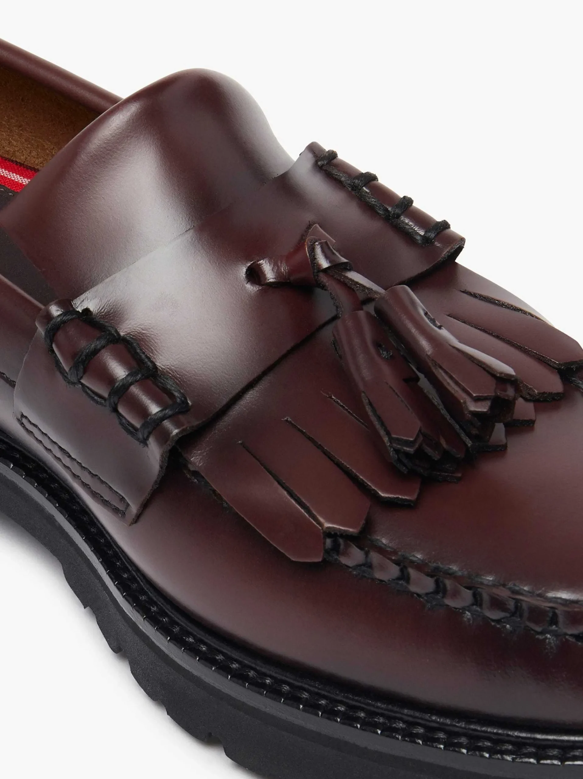 G.H.BASS X Fred Perry Weejuns 90S Layton Tassel Loafers Wine Cheap