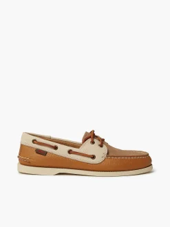 G.H.BASS Jetty Iii 2 Eye Boat Shoes Tan Clearance