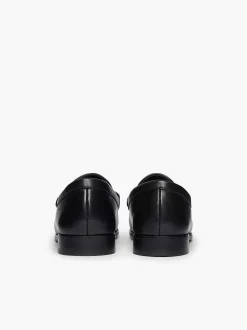 G.H.BASS Panama Lianna Saddle Bar Loafers Black Fashion