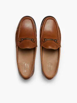 G.H.BASS Panama Lianna Saddle Bar Loafers Tan Cheap