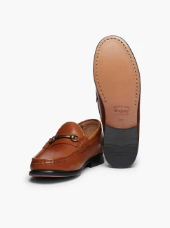 G.H.BASS Panama Lianna Saddle Bar Loafers Tan Cheap