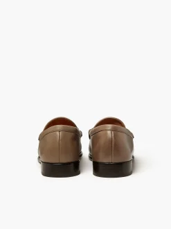 G.H.BASS Panama Lianna Saddle Bar Loafers Taupe Best