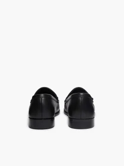 G.H.BASS Panama Lincoln Saddle Bar Loafers Black Discount
