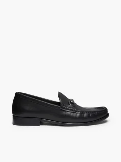 G.H.BASS Panama Lincoln Saddle Bar Loafers Black Discount
