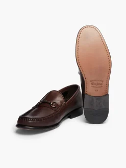 G.H.BASS Panama Lincoln Saddle Bar Loafers Brown Shop