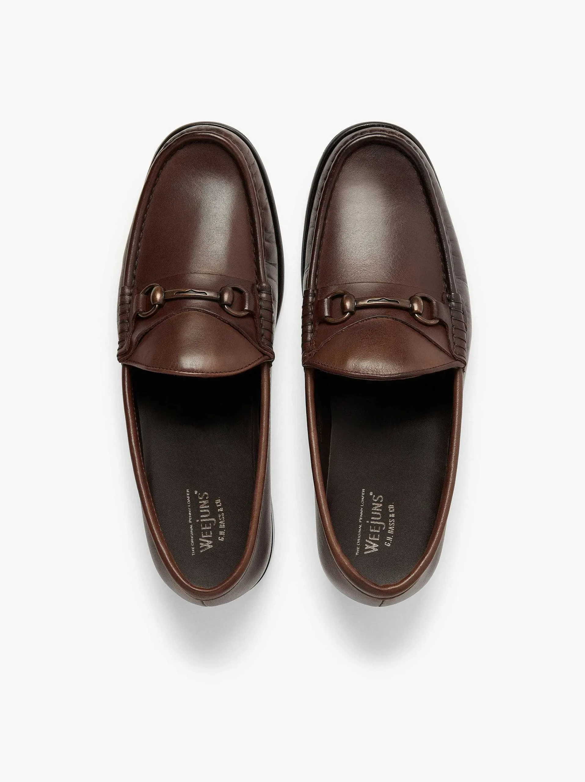 G.H.BASS Panama Lincoln Saddle Bar Loafers Brown Shop