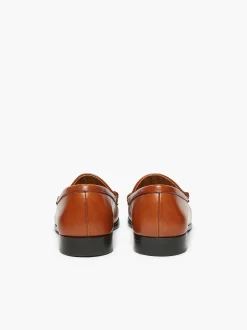 G.H.BASS Panama Lincoln Saddle Bar Loafers Tan Hot