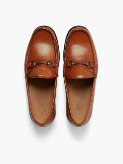 G.H.BASS Panama Lincoln Saddle Bar Loafers Tan Hot