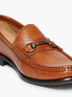 G.H.BASS Panama Lincoln Saddle Bar Loafers Tan Hot