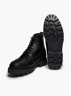 G.H.BASS Ranger Moc Harris Boots Black Shop