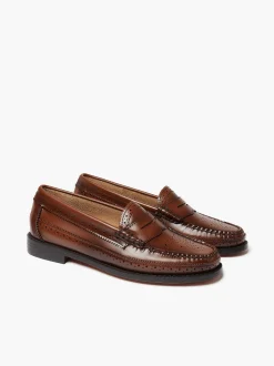 G.H.BASS Weejuns Brogue Penny Loafers Cognac Cheap