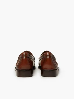 G.H.BASS Weejuns Estelle Brogue Tassel Loafers Cognac Cheap