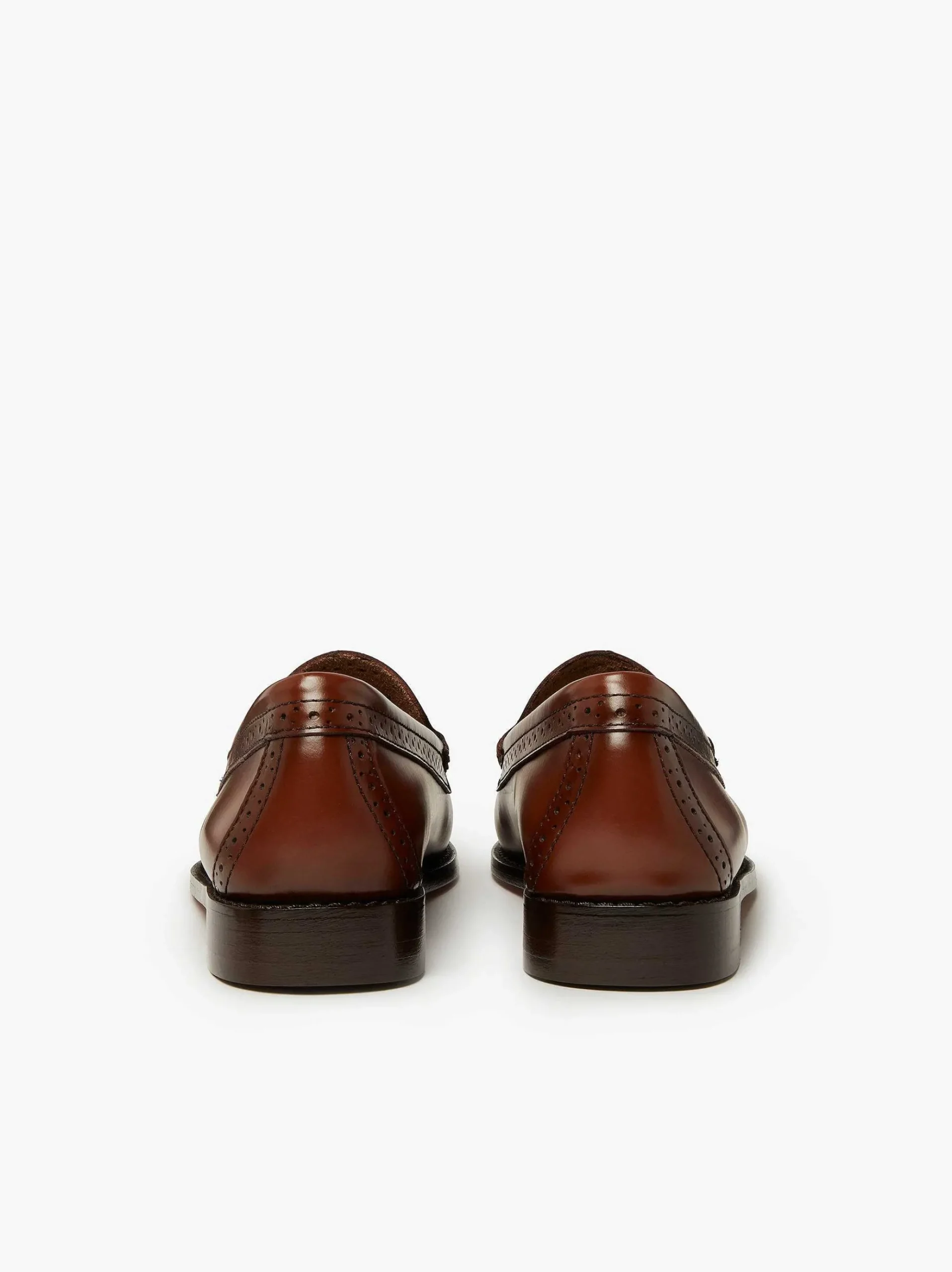 G.H.BASS Weejuns Estelle Brogue Tassel Loafers Cognac Cheap