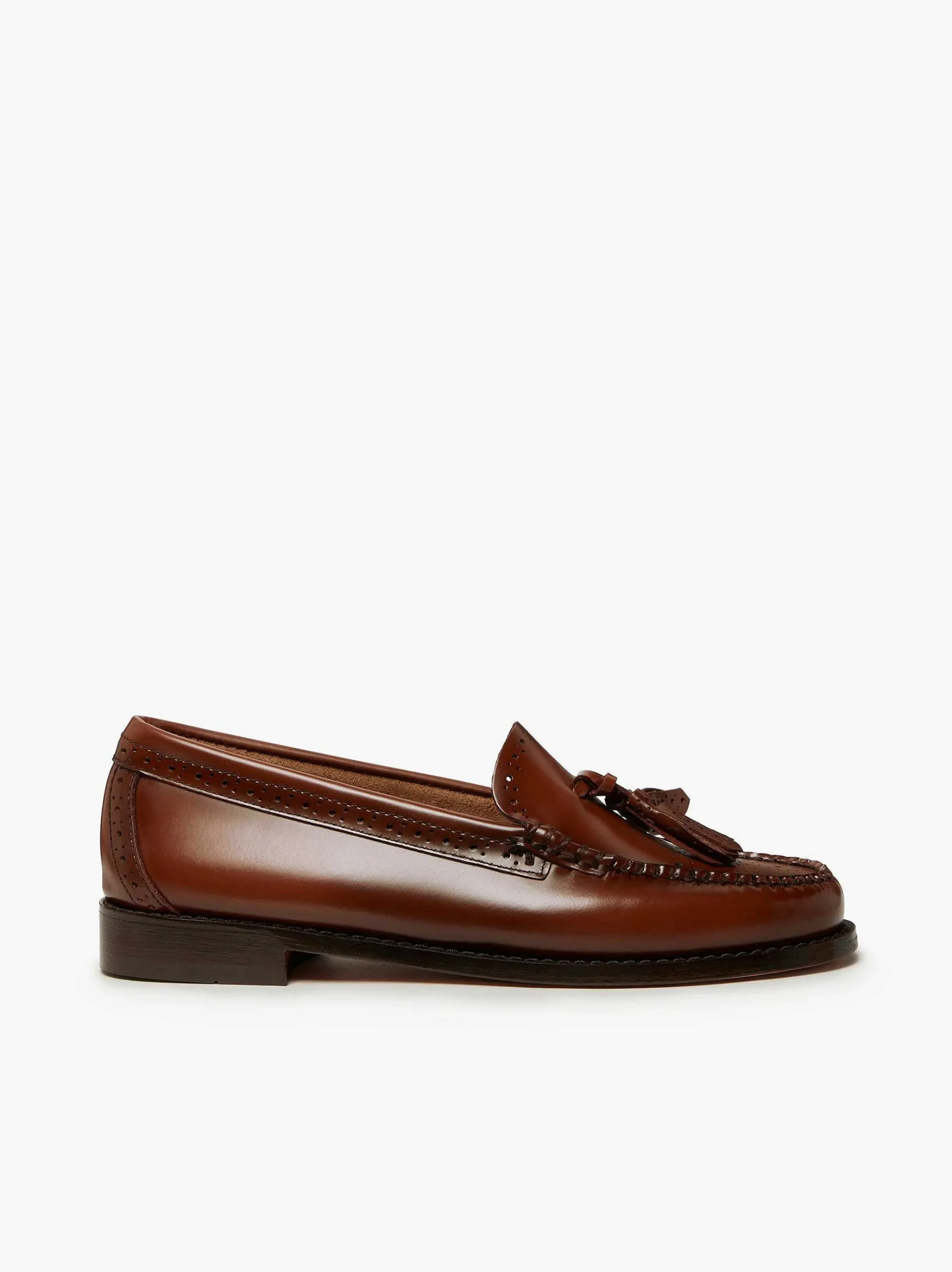 G.H.BASS Weejuns Estelle Brogue Tassel Loafers Cognac Cheap