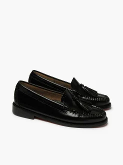 G.H.BASS Weejuns Estelle Brogue Tassel Loafers Black New