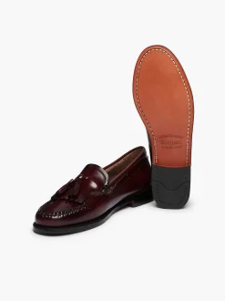 G.H.BASS Weejuns Esther Kiltie Tassel Loafers Wine Outlet