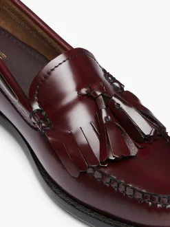G.H.BASS Weejuns Esther Kiltie Tassel Loafers Wine Outlet