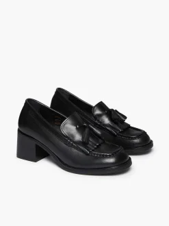 G.H.BASS Weejuns Kiltie Tassel Heels Black Shop
