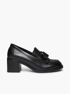 G.H.BASS Weejuns Kiltie Tassel Heels Black Shop