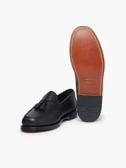 G.H.BASS Weejuns Larkin Tassel Loafers Black Clearance