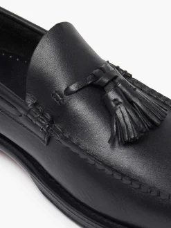 G.H.BASS Weejuns Larkin Tassel Loafers Black Clearance