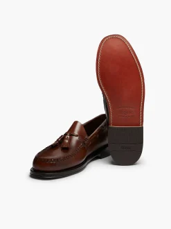 G.H.BASS Weejuns Larkin Tassel Loafers Brown Best Sale