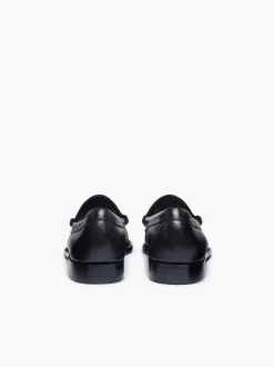 G.H.BASS Weejuns Larson Letterman Penny Loafers Black Flash Sale