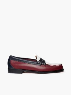 G.H.BASS Weejuns Larson Letterman Penny Loafers Wine Fashion