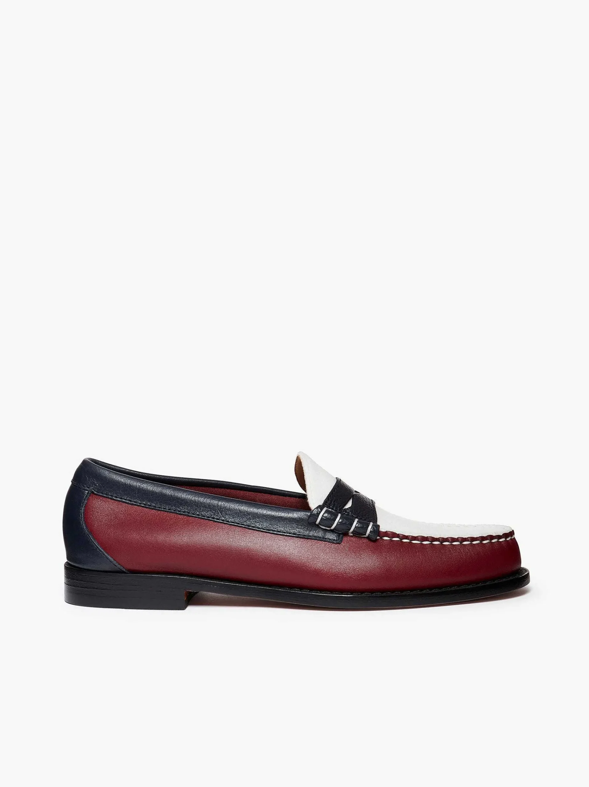 G.H.BASS Weejuns Larson Letterman Penny Loafers Wine Fashion