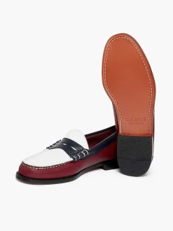 G.H.BASS Weejuns Larson Letterman Penny Loafers Wine Fashion
