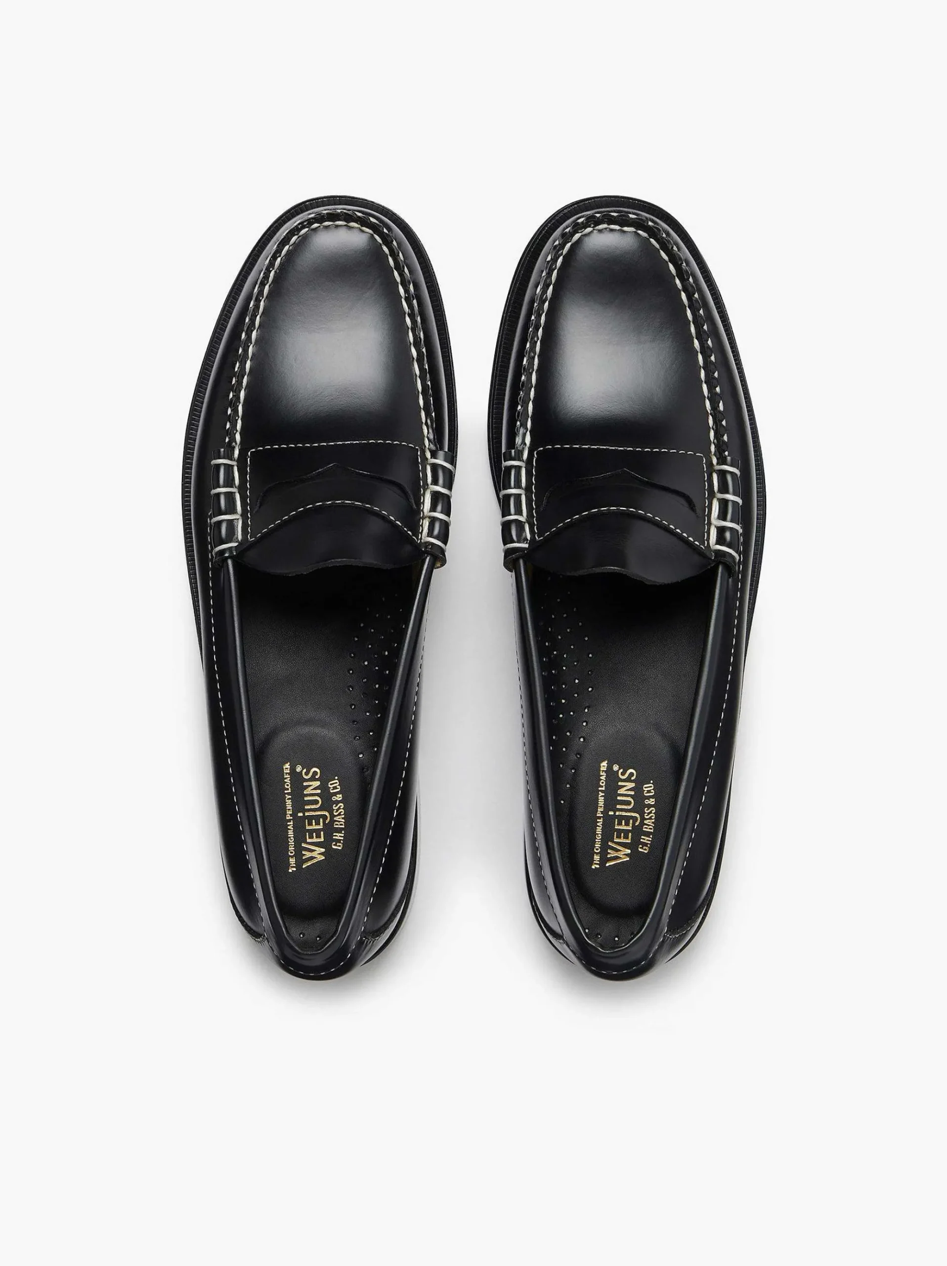 G.H.BASS Weejuns Larson Penny Loafers Black Fashion
