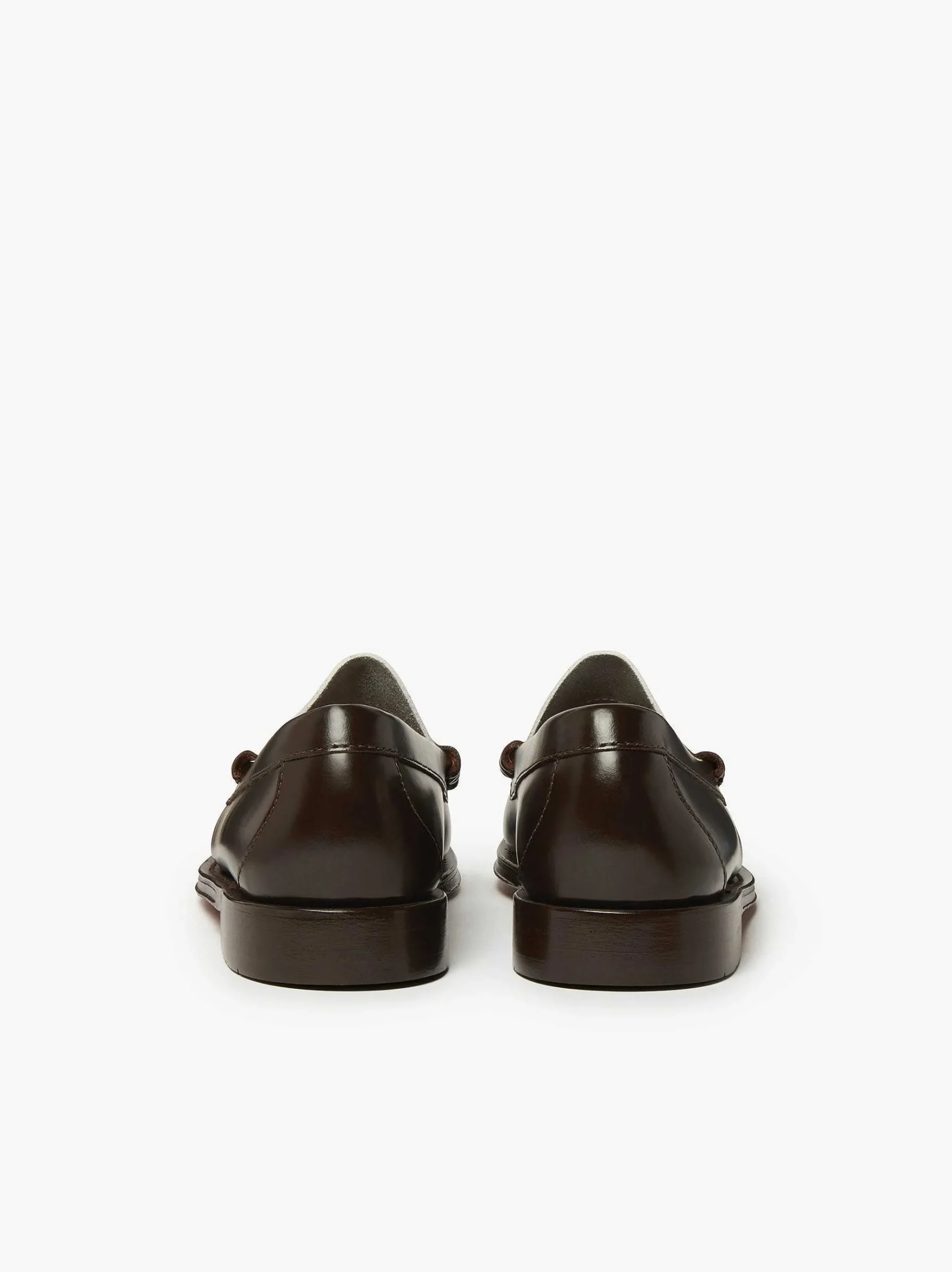 G.H.BASS Weejuns Larson Penny Loafers Dark Brown & White Cheap